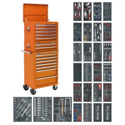 Sealey SPTOCOMBO1 14 Drawer Tool Chest Combination & 1179pc Tool Kit (Orange )