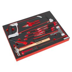 Sealey TBTP06UK Tool Tray With Hacksaw, Hammers & Punches (13 Piece)