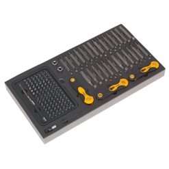 Siegen S01126 Tool Tray With Specialised Bit Set & Folding Hex Keys (192 Piece)