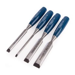Stanley 0-16-130 5002 Bevel Edge Chisel Set Of 4 & Oilstone
