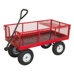 Sealey CST806 Platform Truck With Sides Pneumatic Tyres 450kg Capacity