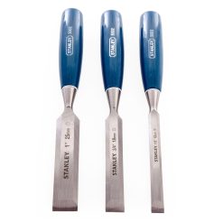 Stanley 0-16-128 5002 Bevel Edge Chisel Set Of 3