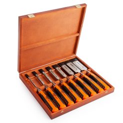 Bahco 424P-S8-EUR Bevel Edge Chisel Set 8 Piece In Wooden Box