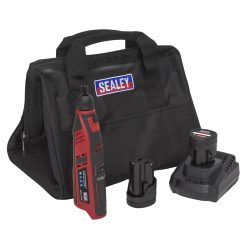 Sealey CP1207KIT 12V Multi Purpose Rotary Tool & Engraver Kit (2 X 1.5Ah Batteries)