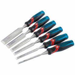 Draper 70419 Soft Grip 'Pound Thru' Bevel Edge Wood Chisel Set 140mm (6 Piece)