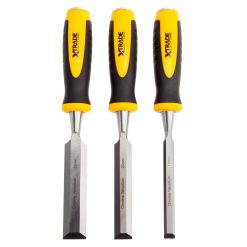 XTrade X0900007 Bevel Edge Chisel Set In Pouch (3 Piece)