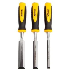 XTrade X0900007 Bevel Edge Chisel Set In Pouch (3 Piece)