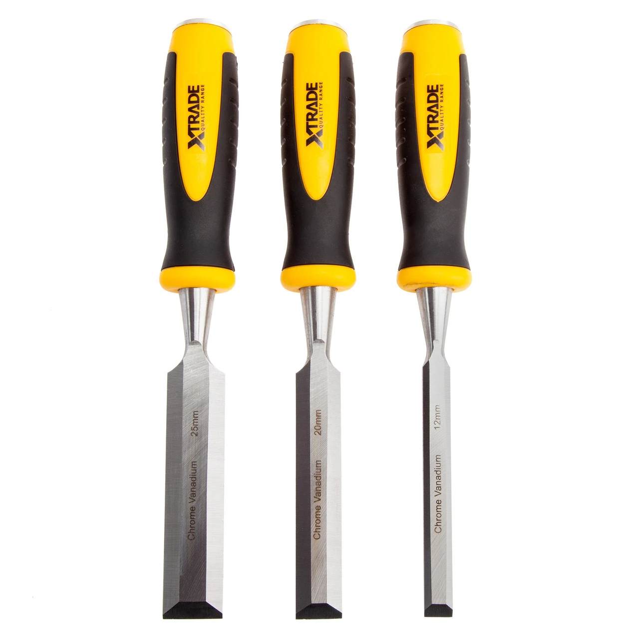 XTrade X0900007 Bevel Edge Chisel Set In Pouch (3 Piece) 1 XTrade X0900007 Bevel Edge Chisel Set In Pouch (3 Piece)